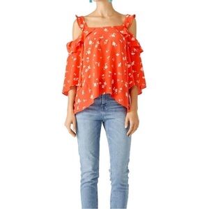 Shoshanna Bronwen cold shoulder top